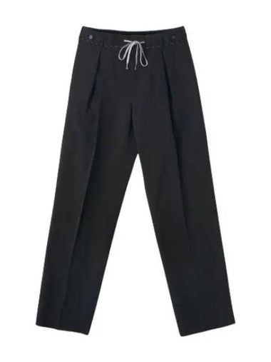 Cotton Moir Trousers Pants Black - MAISON MARGIELA - BALAAN 1