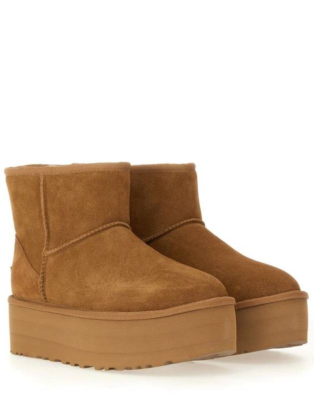 Classic Mini Platform Suede Winter Boots Chestnut - UGG - BALAAN 4