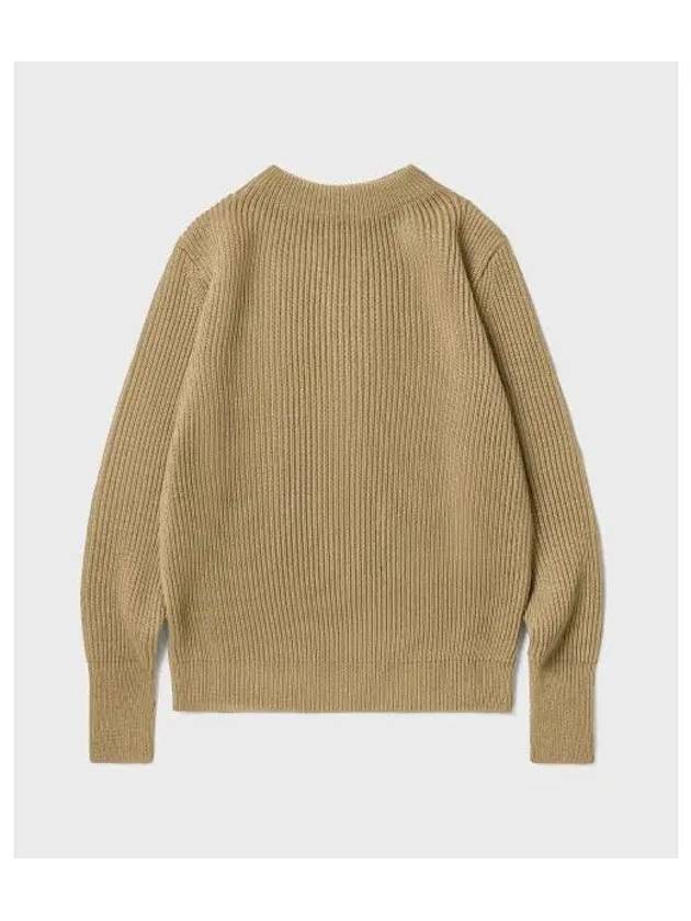 ANDERSEN Navy Crew Neck Camel - ANDERSEN-ANDERSEN - BALAAN 1