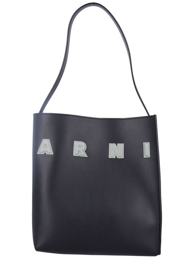 Museo Logo Patch Small Tote Bag Black - MARNI - BALAAN 2