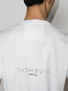 Men's Reverse Logo Round Slim Short Sleeve T-Shirt White - GIVENCHY - BALAAN 3