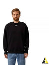 Embroidered Micro Logo Cotton Sweatshirt Black - MSGM - BALAAN 2