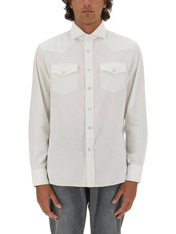 COTTON SHIRT - BRUNELLO CUCINELLI - BALAAN 1