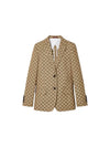 Interlocking G Jacket Beige Ebony - GUCCI - BALAAN 3