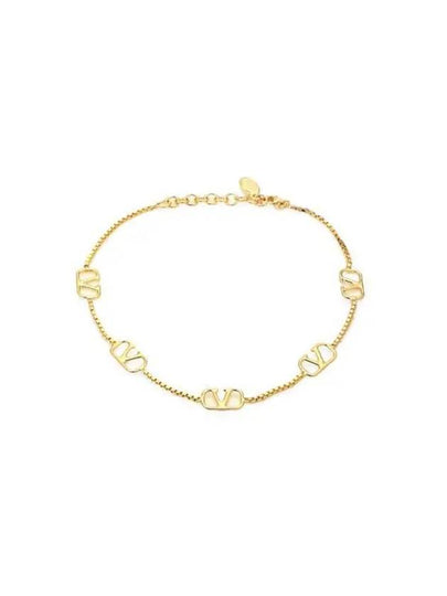 Valentino 4W2J0U87 MET CS4 J0U87 Garavani V logo bracelet - RED VALENTINO - BALAAN 2