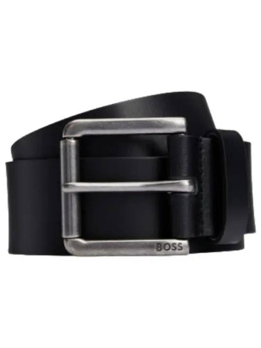 Boss logo buckle cowhide belt waistband - HUGO BOSS - BALAAN 1