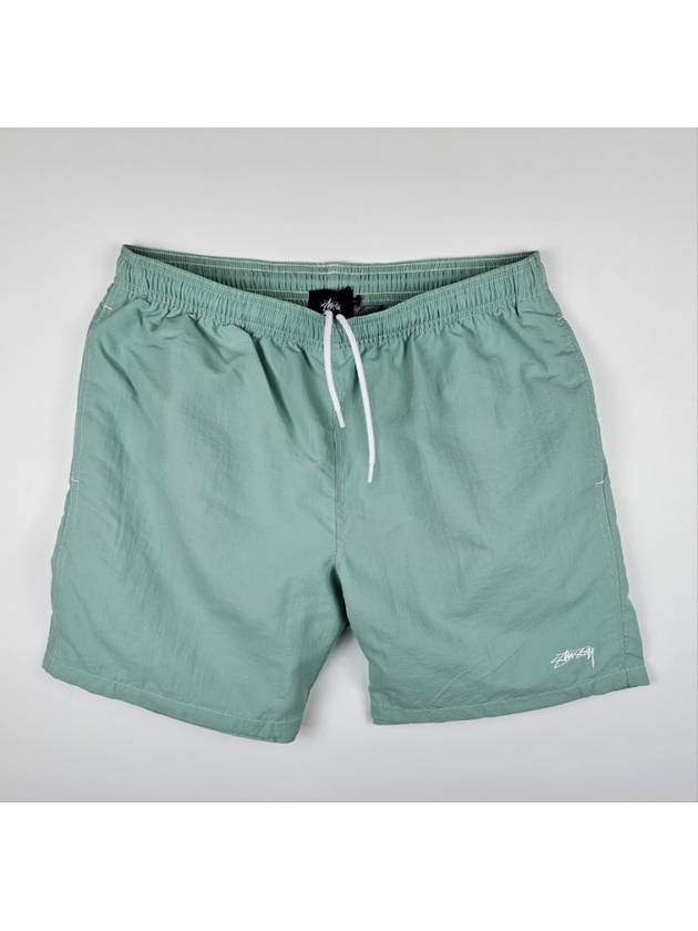 Contrast Stock Water Shorts Washed Green - STUSSY - BALAAN 3