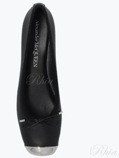 Metal Toe Ballerina Flats Black - ALEXANDER MCQUEEN - BALAAN 2