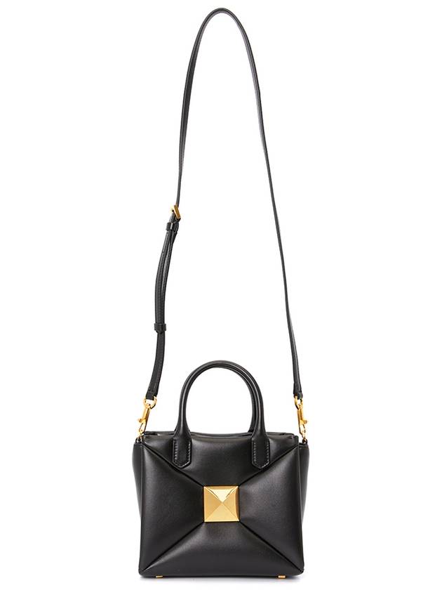 Small One-Stud Tote Bag Black - VALENTINO - BALAAN 8