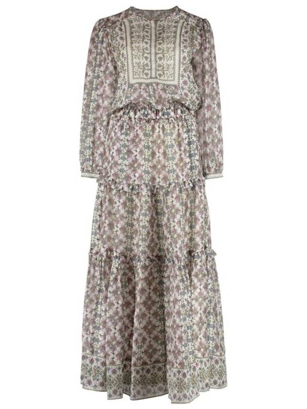 Mafezia Silk Long Dress - ISABEL MARANT - BALAAN 1