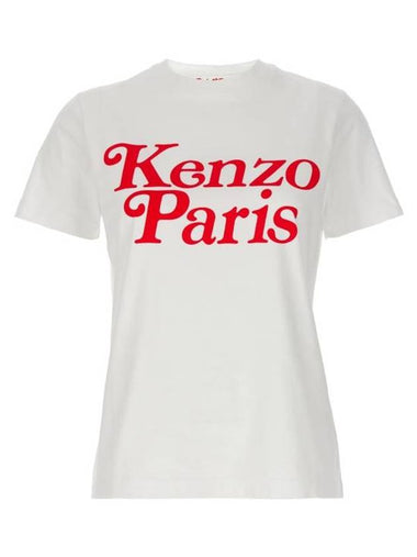 Short Sleeve T-Shirt FE52TS1184SO02 White - KENZO - BALAAN 1