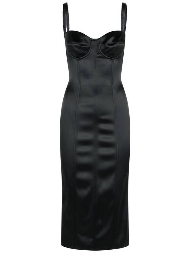 Dolce & Gabbana Dress In Black Acetate Blend - DOLCE&GABBANA - BALAAN 1