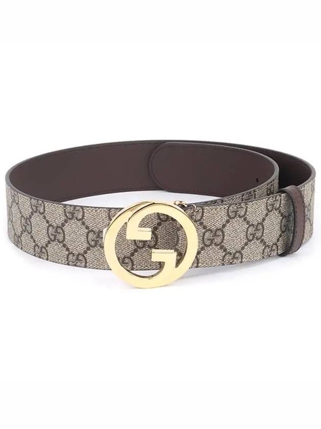 Blondie Belt Brown Beige Ebony - GUCCI - BALAAN.