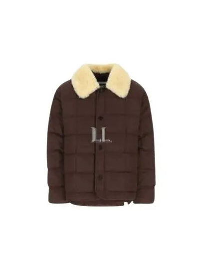 Men's Shearling Down Padded Brown - JIL SANDER - BALAAN 2