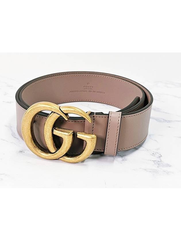 GG Marmont Buckle Belt Pink - GUCCI - BALAAN.