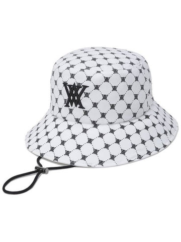 Official UNI MONOGRAM PATTERN BUCKETHAT WH - ANEWGOLF - BALAAN 1