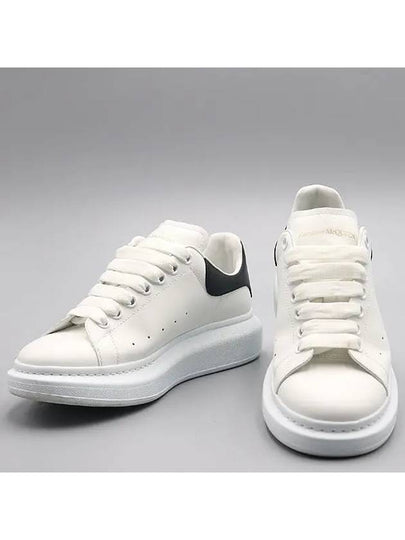 553680 White Leather Black Tab Oversole Men s Sneakers 40 265MM - ALEXANDER MCQUEEN - BALAAN 2