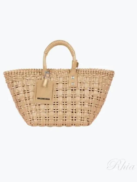 Bistro Strap Basket Two Way Tote Bag Beige - BALENCIAGA - BALAAN 2