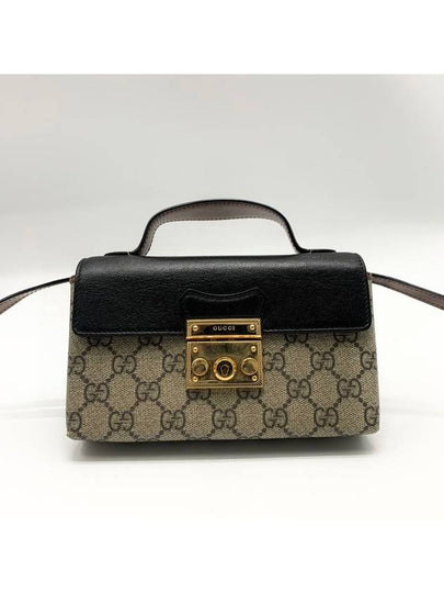 GG Supreme Paddle Lock Shoulder Bag 652683 - GUCCI - BALAAN 2