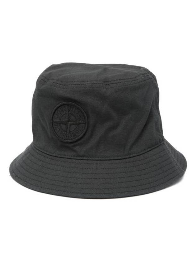 98161 Cotton Bucket Hat Black - STONE ISLAND - BALAAN 2