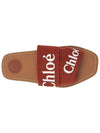 Woody Logo Flat Mule Slippers Terracotta Red - CHLOE - BALAAN 4