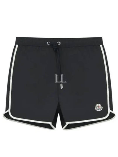 Logo Patch Swim Shorts Black - MONCLER - BALAAN 2