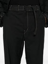 Training Jogger Straight Pants Black - LEMAIRE - BALAAN 3