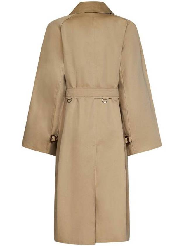 Cotton Gabardine Trench Coat Honey - BURBERRY - BALAAN 3