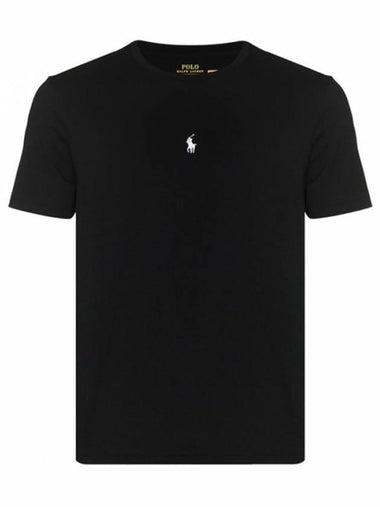 Men's Embroidered Central Pony Short Sleeve T-Shirt  Black - POLO RALPH LAUREN - BALAAN 1