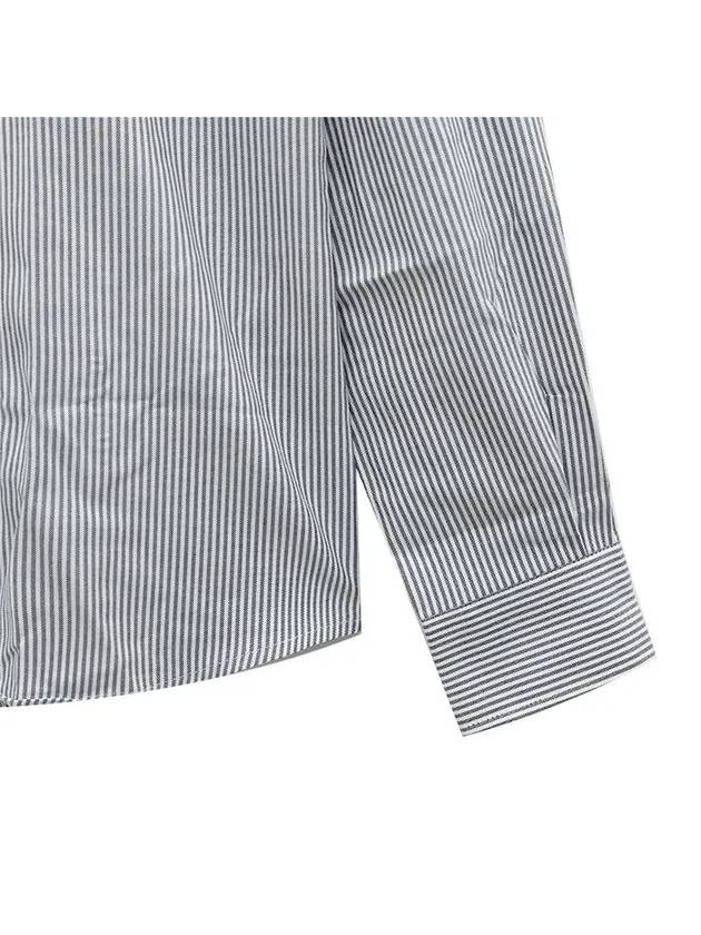 De Coeur Striped Long Sleeve Shirt Light Blue - AMI - BALAAN 5