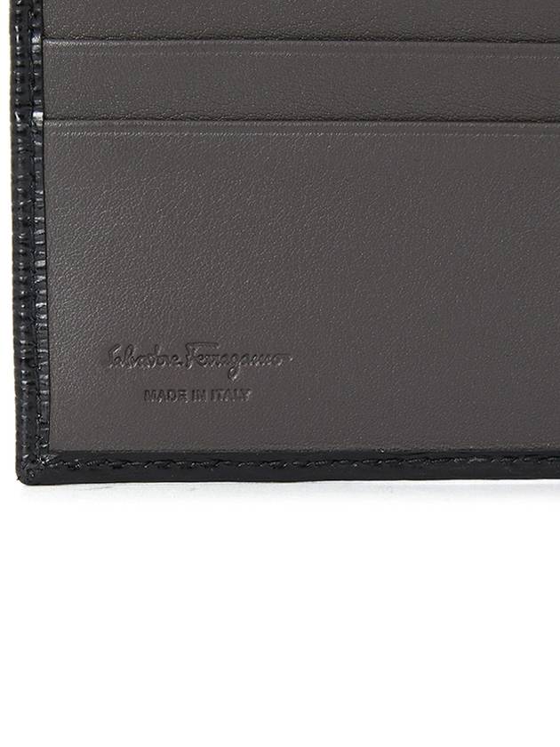 Gancini Half Wallet Black - SALVATORE FERRAGAMO - BALAAN 9