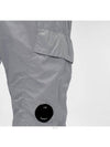 Men's Lens Wappen Chrome R Track Pants Gray - CP COMPANY - BALAAN.