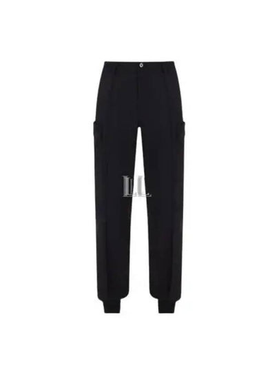 P Drake Tapered Leg Cargo Straight Pants Black - DIESEL - BALAAN 2