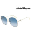 Ferragamo Sunglasses SF297S 743 Round Metal Men Women - SALVATORE FERRAGAMO - BALAAN 2