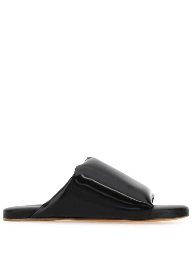 Cushion Slide Slippers Black - BOTTEGA VENETA - BALAAN 2