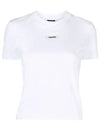 Le Gros Grain Short Sleeve T-Shirt White - JACQUEMUS - BALAAN 2