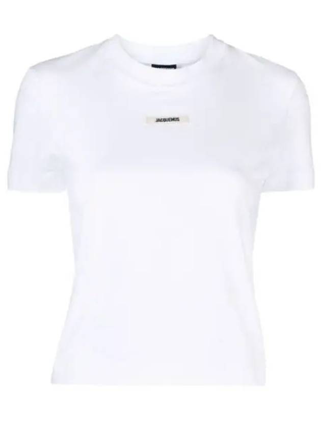 Le Gros Grain Short Sleeve T-Shirt White - JACQUEMUS - BALAAN 2