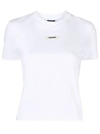 Le Gros Grain Short Sleeve T-Shirt White - JACQUEMUS - BALAAN 2