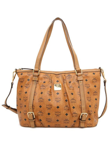 MCM Visetos Shoulder Bag Original Shopper - MCM - BALAAN 1