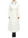 CALINA R CREAM Women's Hooded Long Padded Jumper Coat - MACKAGE - BALAAN 1