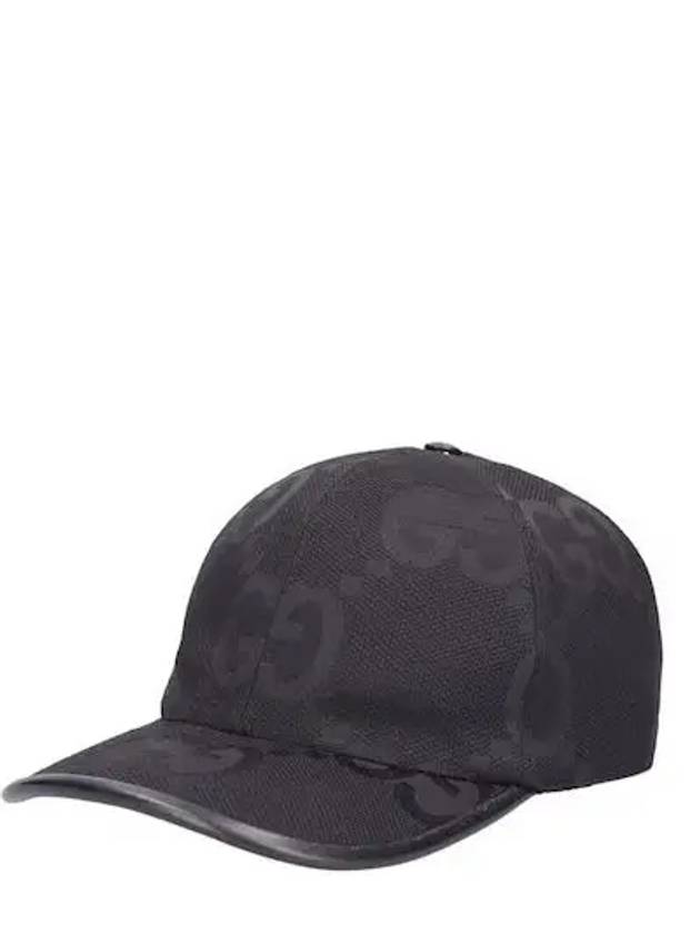 Jumbo GG Ball Cap Black - GUCCI - BALAAN 4