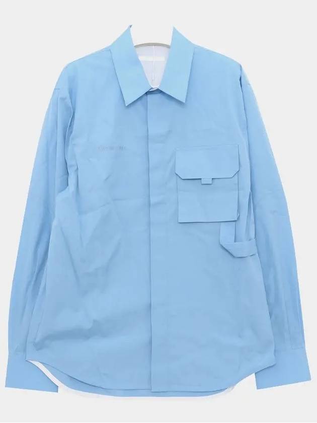 Pocket Long-Sleeve Shirt Blue - HELMUT LANG - BALAAN 4