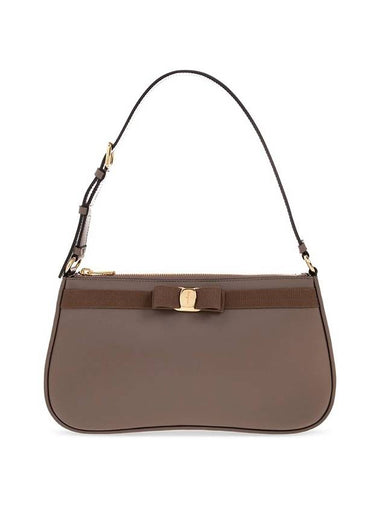 Vara Bow Small Shoulder Bag Caraway Seed - SALVATORE FERRAGAMO - BALAAN 1