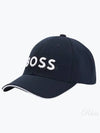 Green BOSS Cap US 1 50519247 402 Embroidered logo knit ball - HUGO BOSS - BALAAN 2