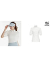 Puff Sleeve Slim Fit Y Collar T-Shirt DE2WTS122WH - DUVIK - BALAAN 7