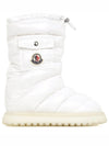 Gaia Logo Patch Pocket Padded Winter Boots White - MONCLER - BALAAN 2