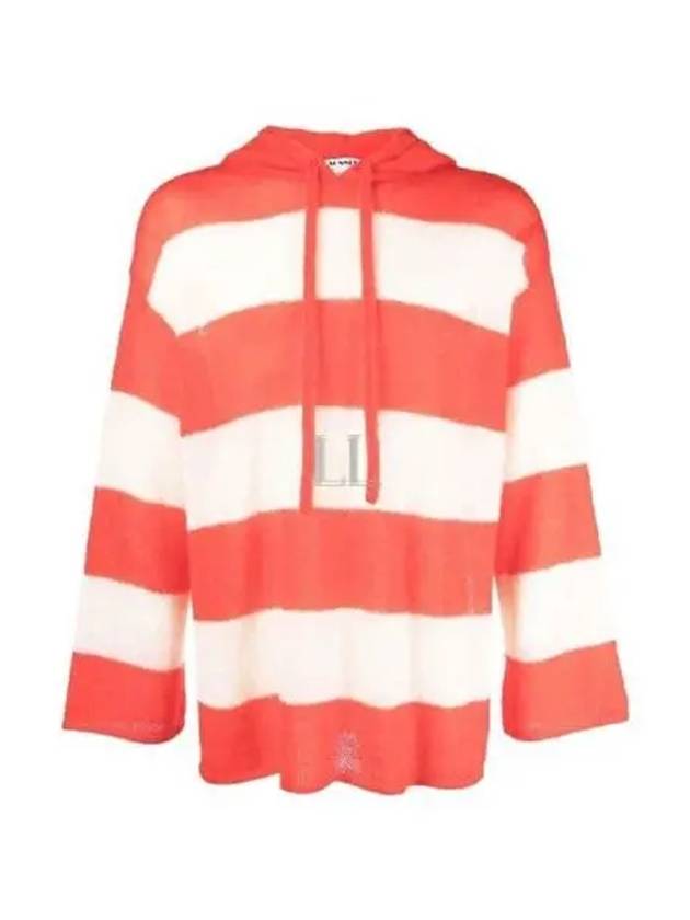 Stripe Knit Hoodie Red - SUNNEI - BALAAN 2