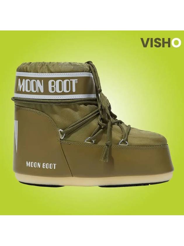 Icon Low Nylon Winter Boots Khaki - MOON BOOT - BALAAN 8