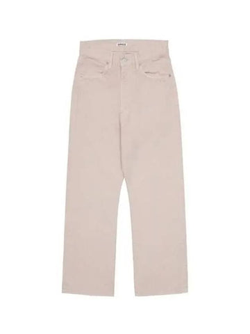 Women's Botanical Dyed Selvedge Denim Pants Natural Pink - AURALEE - BALAAN 1