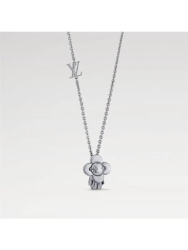 Vivienne Pendant Necklace Silver - LOUIS VUITTON - BALAAN 3